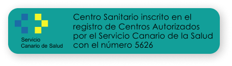 sello de registro del gabinete atta psicología como centro autorizado en el servicio canario de la salud